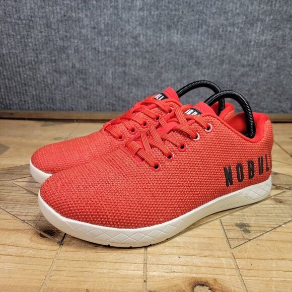 Nobull Outwork Men's 7.5 Super Fabric Trainer Red White Athletic Shoe Sneaker - Picture 2 of 12